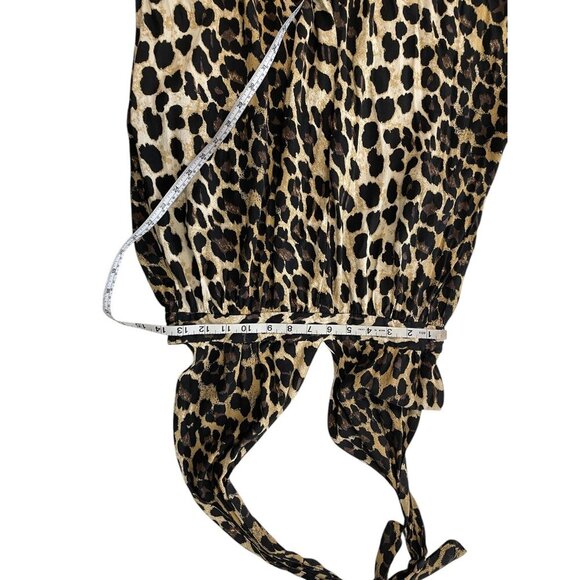 Urban Outfitters Halter Neck Leopard Print Jumpsuit L - Picture 11 of 12